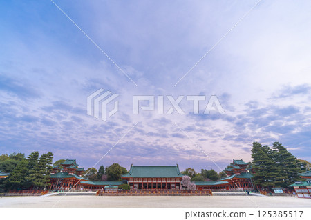 平安神宮外殿和左近櫻花盛開 平安神宮外殿和左近櫻花盛開 125385517