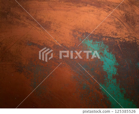 生鏽的鐵板（AI 產生的圖像） 125385526