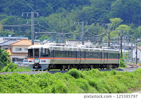 Minobu Line, Kashimaguchi-Ichikawadaimon, JR Central, 373 series, F5 train (Shizuoka), Fujikawa 125385797