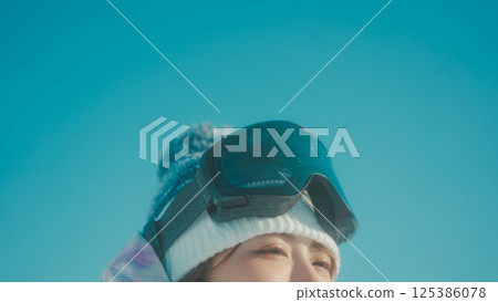 滑雪板 滑雪 女生 125386078