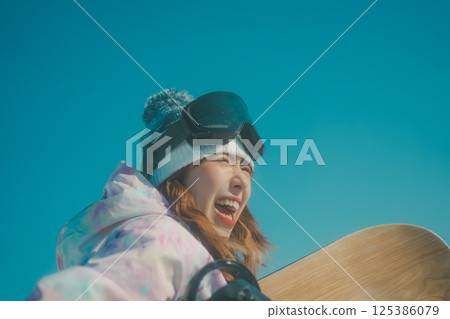 滑雪板 滑雪者 冬季運動 125386079