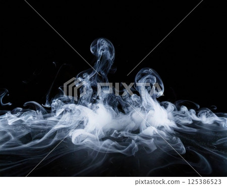 Dry ice smoke (AI generated image) 125386523