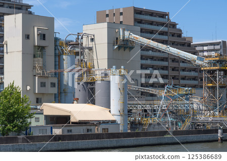 Concrete factory Concrete factory 125386689