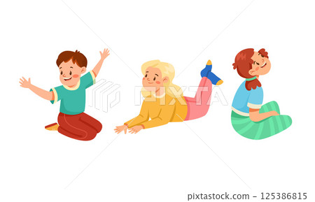 Joyful and Playful Children Engaged in Numerous Delightful Poses and Fun Activities Joyful and Playful Children Engaged in Numerous Delightful Poses and Fun Activities 125386815