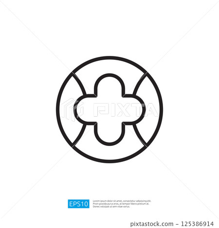 Simple Line Icon Representing Infant Care Health and Safety Concept On White Backgrounds and Outline Design. Design Ideas for Baby Care Product Promotion and Marketing Strategies Simple Line Icon Representing Infant Care Health and Safety Concept On White Backgrounds and Outline Design. Design Ideas for Baby Care Product Promotion and Marketing Strategies 125386914