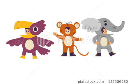 Delightfully Adorable Animal Costumes for Kids Featuring Playful and Captivating Designs 125386980