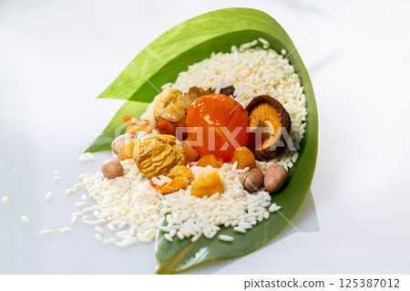 filling, zong leaves, wrapped, fresh, Dragon Boat Festival, festival, 125387012