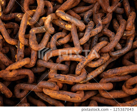 Rusty chain (AI generated image) 125387043