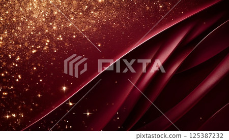 天鵝絨和金箔背景 125387232