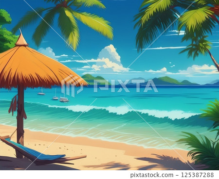 海灘度假村插圖 125387288