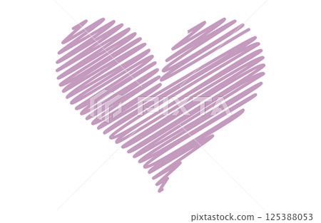 用手寫對角線繪製的紫心勳章插圖 用手寫對角線繪製的紫心勳章插圖 125388053