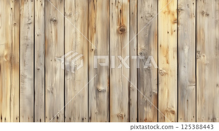 Rustic Wooden Floor Mockup with Seamless Texture and Natural Tones 125388443