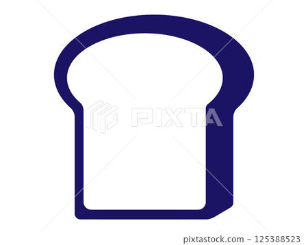 Bread silhouette (bakery icon) Bread silhouette (bakery icon) 125388523