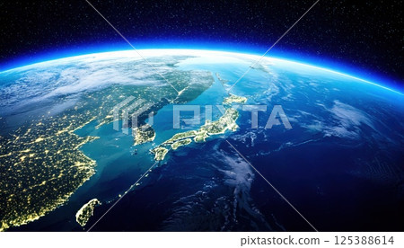從太空看日本(人工智慧生成的圖像) 從太空看日本(人工智慧生成的圖像) 125388614