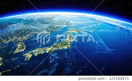 從太空看日本(人工智慧生成的圖像) 從太空看日本(人工智慧生成的圖像) 125388615