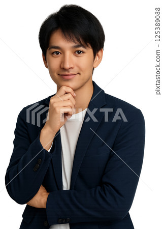 年輕的商人擺姿勢 125389088