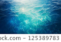 Blue water surface background 125389783