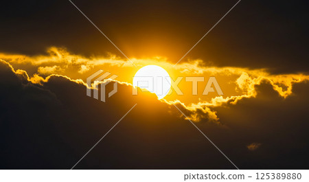 Sun and clouds Sun and clouds 125389880