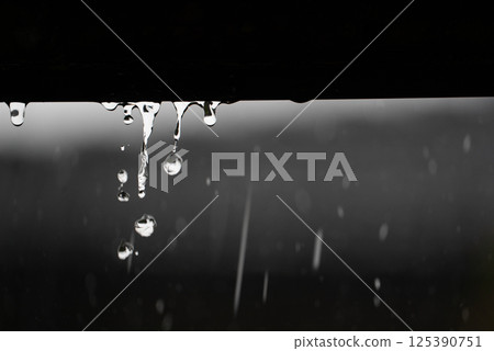 Dripping rain and quiet time 125390751