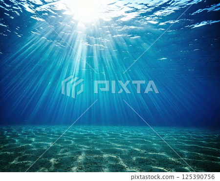海洋中的光(AI 產生的圖像) 海洋中的光(AI 產生的圖像) 125390756