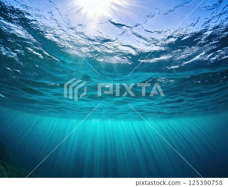 海洋中的光（AI 產生的圖像） 125390758