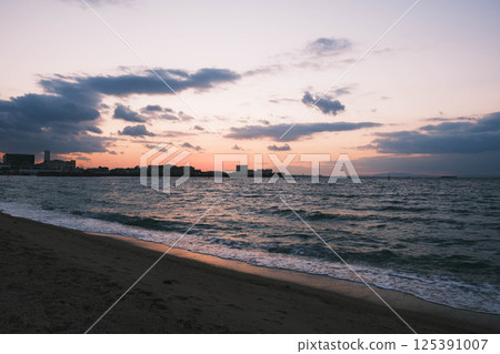 【錦浜海灘】黃昏時分的美麗海灘 125391007