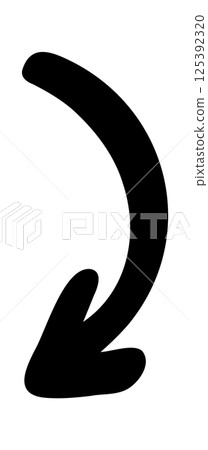 Hand drawn arrow vector icons. Doodle sketch black arrow design for business plan and education. Hand drawn arrow vector icons. Doodle sketch black arrow design for business plan and education. 125392320