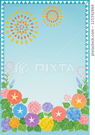Summer image illustration 125392664