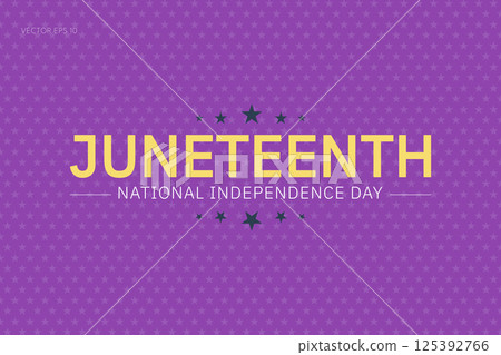 Juneteenth National Independence Day in Purple 125392766