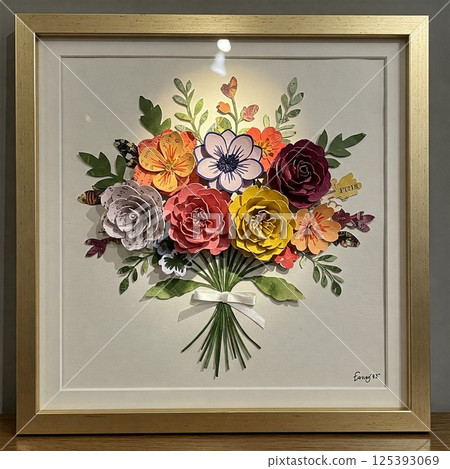Floral Decoupage 125393069