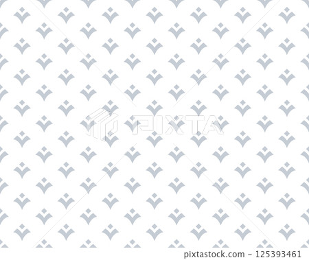 Abstract geometric pattern. A seamless vector background. White and gray ornament. Graphic modern pattern. Simple lattice graphic design Abstract geometric pattern. A seamless vector background. White and gray ornament. Graphic modern pattern. Simple lattice graphic design 125393461