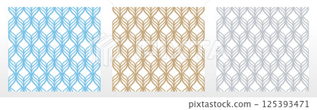 Set of abstract geometric patterns. Seamless vector backgrounds. Colored ornaments Graphic modern patterns Simple lattice graphic design Set of abstract geometric patterns. Seamless vector backgrounds. Colored ornaments Graphic modern patterns Simple lattice graphic design 125393471