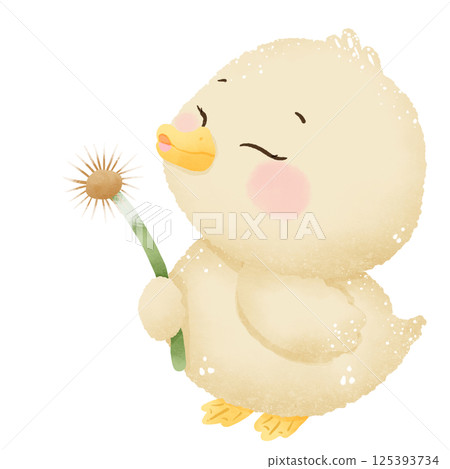 Cute little goose blowing a dandelion hand drawn clipart with transparent background. Perfect for cards, crafts, stickers, and spring designs Cute little goose blowing a dandelion hand drawn clipart with transparent background. Perfect for cards, crafts, stickers, and spring designs 125393734