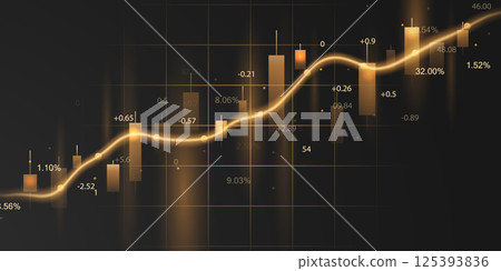 business vector illustration design Stock market charts or Forex trading charts for business and finance ideas. 125393836