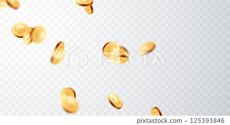 Casino Coins Vector Illustration Casino Background For Gambling Poster Banner Luxury Design 125393846