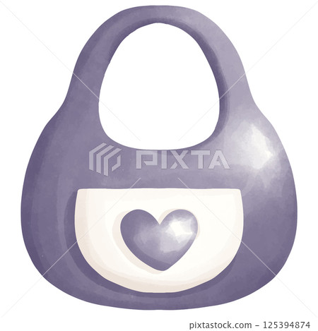 golden heart in silver metal vase isolated on white golden heart in silver metal vase isolated on white 125394874