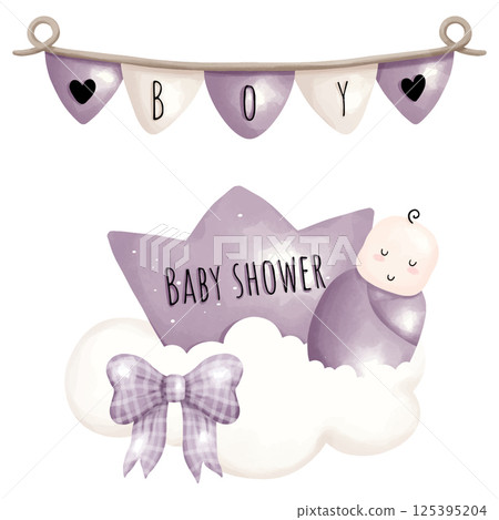 pink teddy bear with pink ribbon, cute baby shower clipart. pink teddy bear with pink ribbon, cute baby shower clipart. 125395204