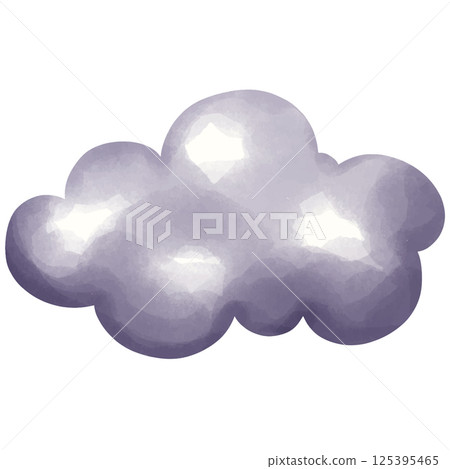 watercolor cute little baby, baby shower element, cute element 125395465