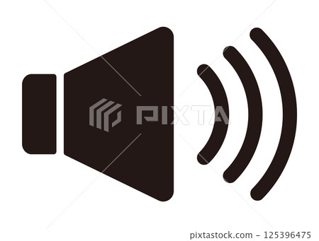 Volume icon, speaker icon illustration 125396475