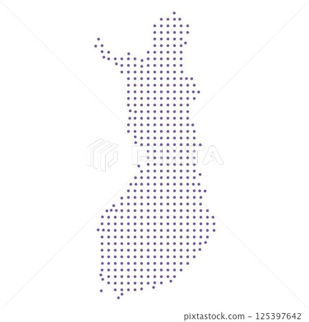 Finland map dotted pattern design purple circle 125397642