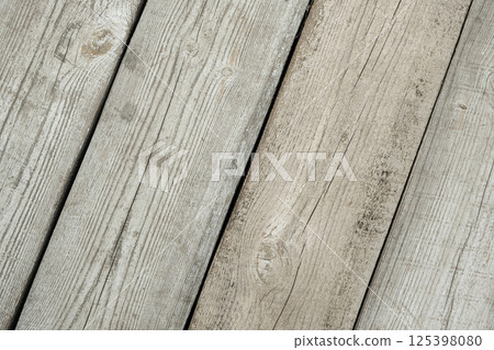 Texture of wooden gray planks close-up Texture of wooden gray planks close-up 125398080
