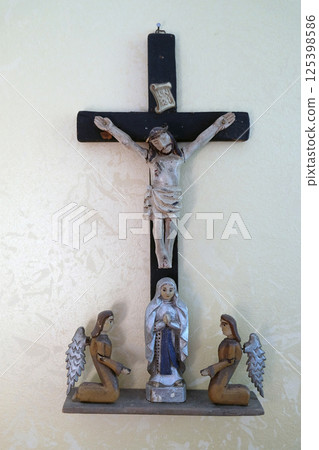 Cross in the Rectory of Saint Francis Xavier in Vugrovec, Croatia 125398586
