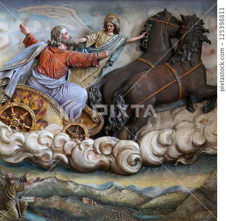 Saint Elijah, main altar in the church of Saint Matthew in Stitar, Croatia 125398811