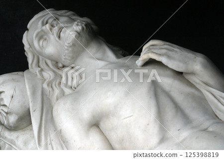 Jesus is laid in the Tomb 125398819