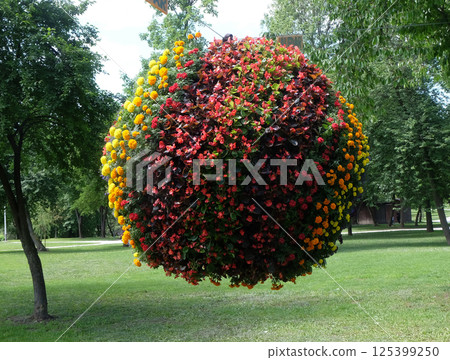 Flowers exposed on Floraart, 52 international garden exhibition on lake Bundek in Zagreb 125399250