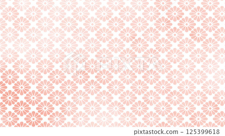 Japanese background: Pink chrysanthemum pattern Japanese background: Pink chrysanthemum pattern 125399618