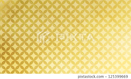 Japanese background: Gold cloisonne pattern 125399669