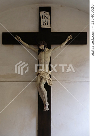 Crucifixion, Mariahilf church in Graz, Styria, Austria 125400526