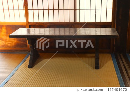 Old desk in an old house 125401670