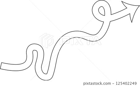 Arrow line set. Thin Lines direction, navigation, pointer 125402249